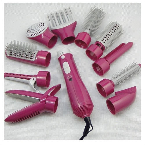 Cepillo Modelador, Rizador, Secador, Alisador 10 En 1
