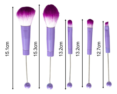 2 X 5x Juego De Brochas De Maquillaje De Ojos Pinceles