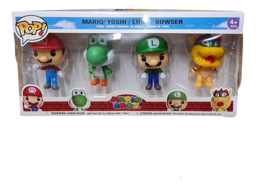 Funko Pop De Mario Bros - Set De 4 Figuras