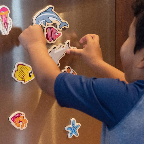 Spark Wow Magnets De Madera - Sea Life - Juego De 20 - Imane