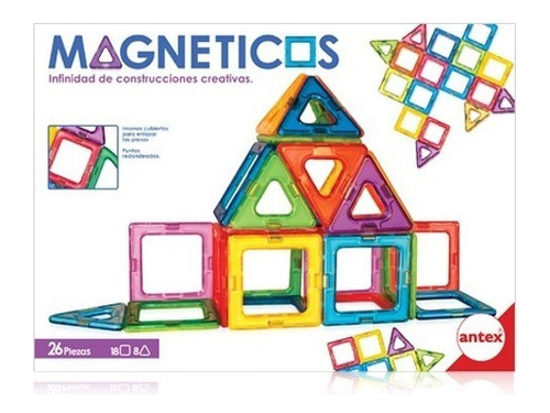 Magneticos Set Contrucciones Creativas 26 Piezas Antex 1261