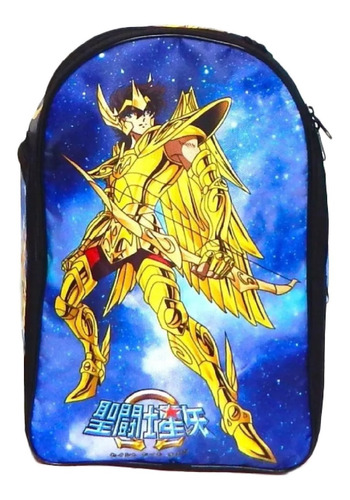 Caballeros Del Zodiaco Mochila Backpack Saint Seiya Dorado