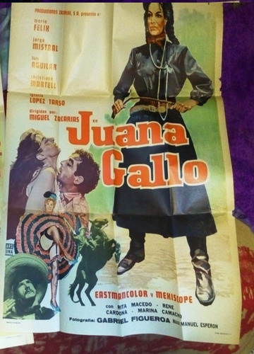 Maria Felix Cartel Juana Gallo Original.cine Mexicano