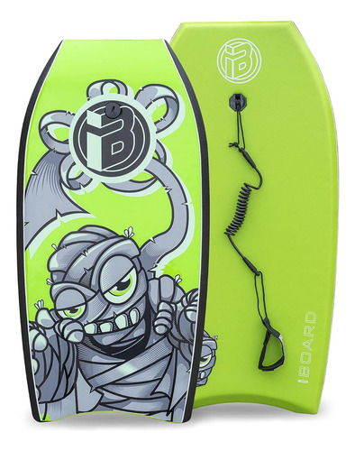Bodyboard De 83 Cm Con Correa Para Muñeca Color Verde