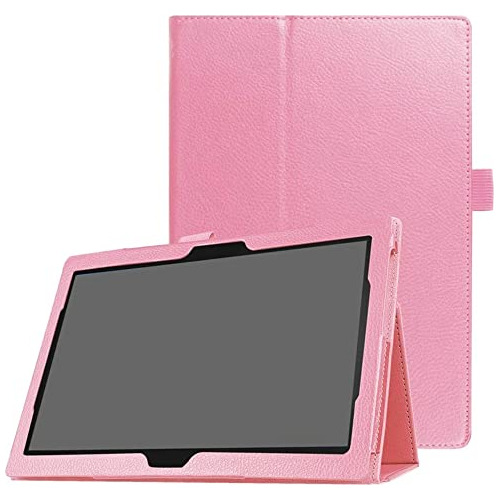 Funda De Piel Para Lenovo Tab 4 10/tab 4 10 Plus 10.1 Rosa