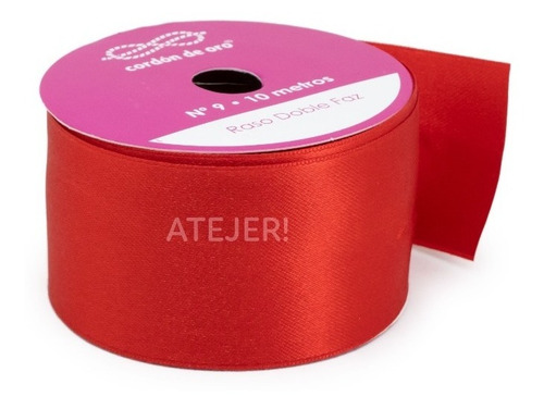 Imagen 3 de 5 de Cinta Raso N° 9 De 40mm Cordón De Oro X 10 Mts