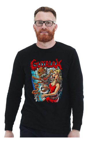 Polera Ml Gutalax Shit Monster Metal Abominatron