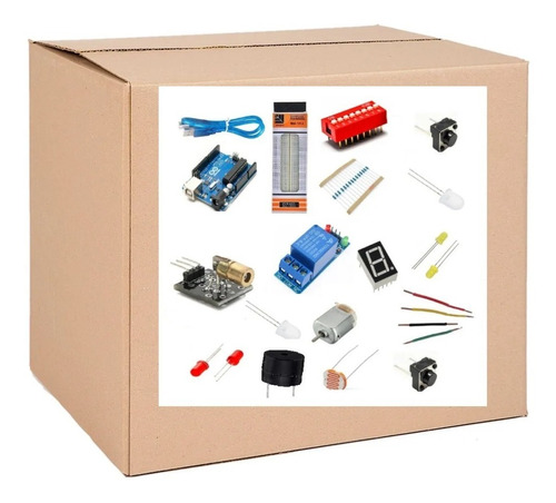 Imagen 1 de 3 de Kit Pro R3 Uno 90 Piezas Electronica Delta Arduino Deluxe