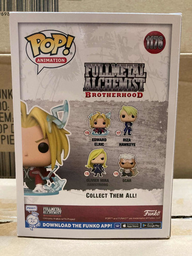 Edward Elric Chase 1176 Full Metal Alchemist Funko Pop Glows