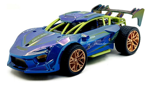 Auto Metalizado Racing A Fricción Juegos Carrera