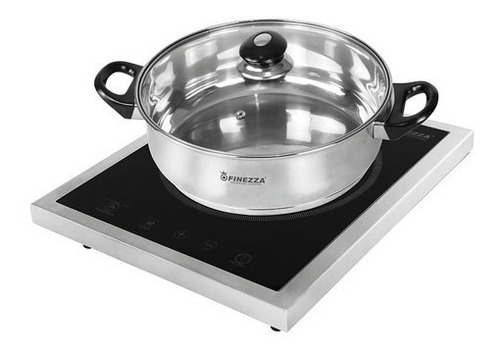 Cocina De Induccion Finezza + Olla Acero Inoxidable Fz-300in