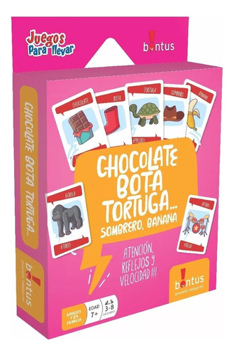 Chocolate Bota Tortuga.. Juego De Cartas Bontus