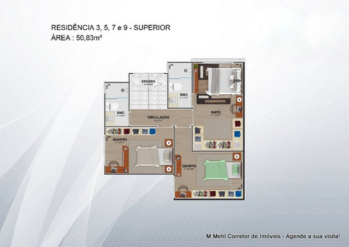 Imagem 20 de 30 de Sobrado Em Condomínio Com 3 Dormitórios À Venda Com 105m² Por R$ 598.900,00 No Bairro Uberaba - Curitiba / Pr - M2ub-rbg161718