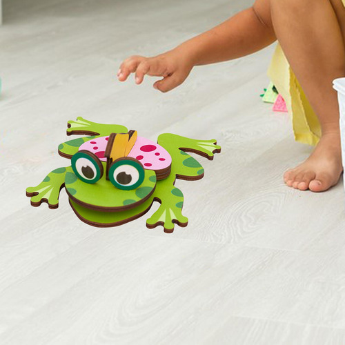 Animal Puzzle Juguete Cognición Inteligencia Puzzle Rana