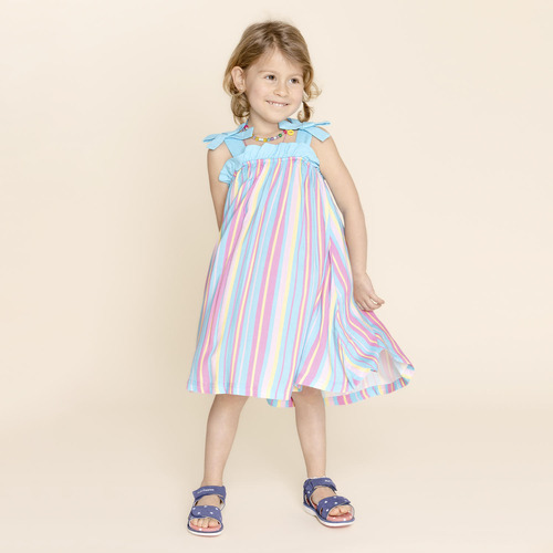 Vestido Hush Puppies Kids Kuki Celeste