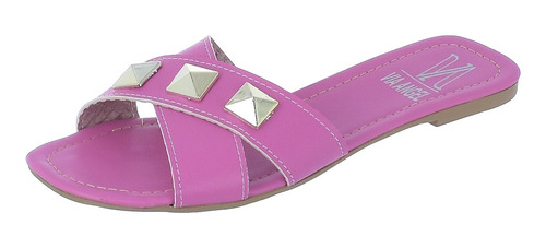 Rasteirinha Feminina Chinelo Casual Verão Colorido Stras 54