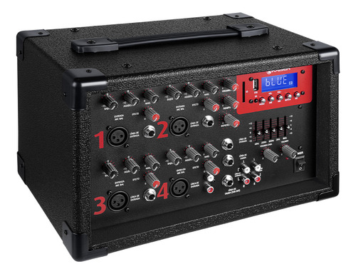 Kaiser Consola Amplificada 800w Pmpo 4 Canales Y Ecualizador