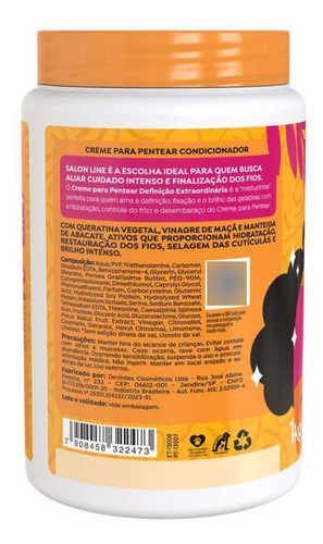 Creme Pentear + Gelatina Salon Line Extraordinária 1kg