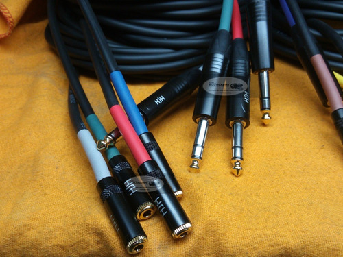 Imagem 3 de 7 de Kit 4 Cabos Extensor Fone Ouvido P2 F X P10 M 5 Mts Stereo