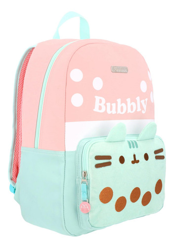 Mochila Escolar Gato Pusheen The Cat Boba Tea Taza De Te Bubbly