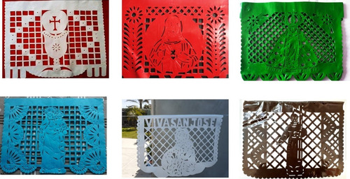 Decoración Papel Picado Personalizado 50 Tiras