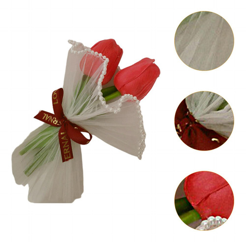 Mini Bouquet Bouquet Flower Bouquet Versátil Rojo