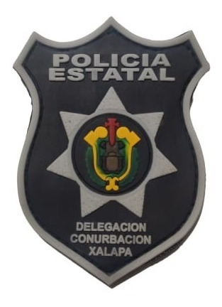 Insignia De Pvc Policia Estatal Delegacion Xalapa