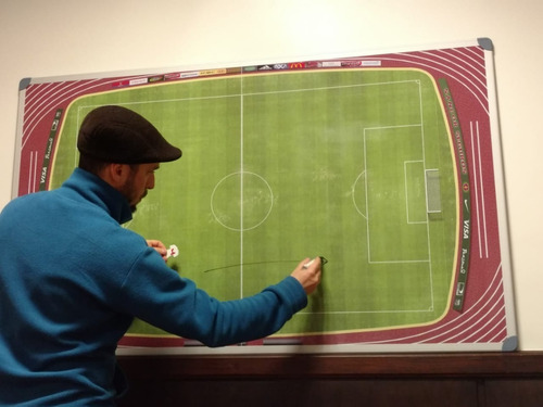 Imagen 3 de 10 de Pizarron Táctico De Fútbol Magnético 1,50m X 0,90 M + Fibron