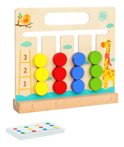 Montessori Learning Toys Slide Puzzle Juego De Mesa, Regalos