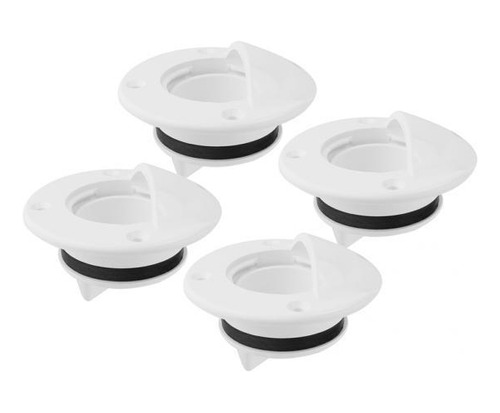 3 X 4pcs Marine Boat Deck Drenaje Válvula Scupper Bung Para