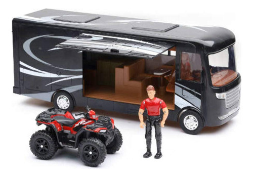 Nuevo Modelo De Escala Ray Toys - Polaris Con Rv Y Figura