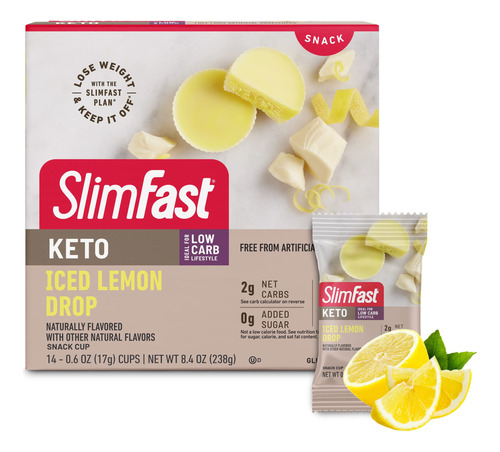 Slimfast Keto - Bocadillos Rellenos, Bombas De Grasa De Gota