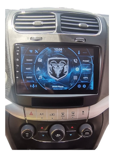 Autoestéreo Android 9' Dodge Journey 12-14 Carplay Gps Mapas