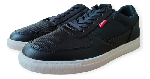 Tenis Para Hombre Levis Negros Comodos Casuales L2222492