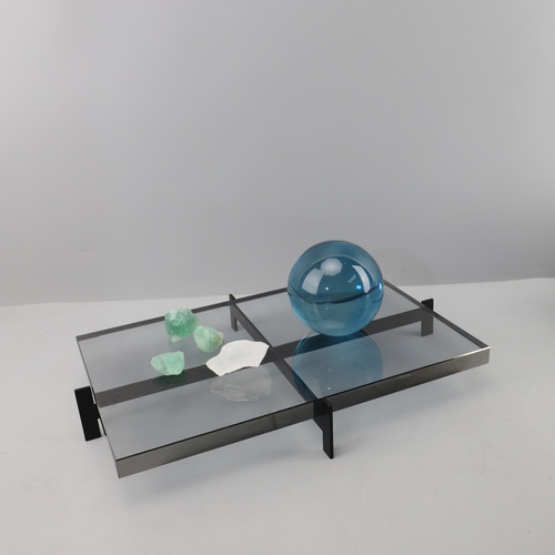 Charola Rectangular De Cristal Para Decoración Del Hogar