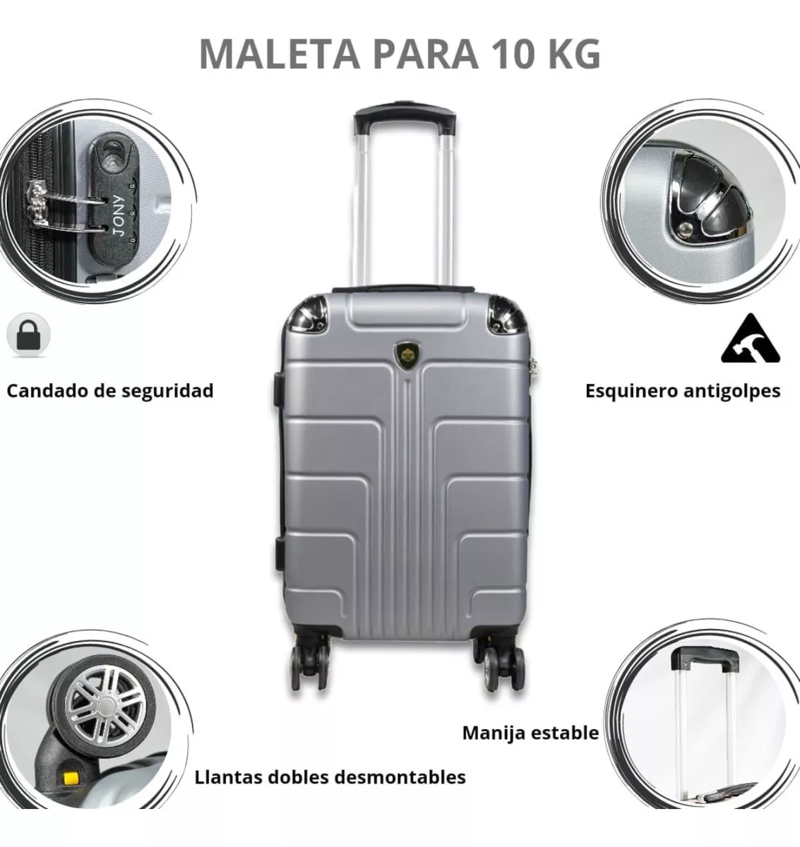 Tercera imagen para búsqueda de maletas de viaje 10 kg