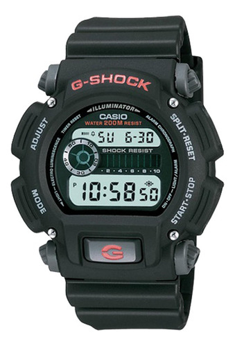 Reloj G-shock Dw-9052-1v Resina Hombre Negro