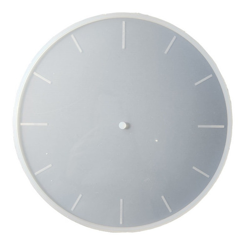 Molde Silicona Para Reloj 30cm De Diametro Resina Arte Deco