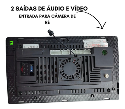 Multimídia Android 32gb 3gb Ram H-tech Usb Bluetooth Touch
