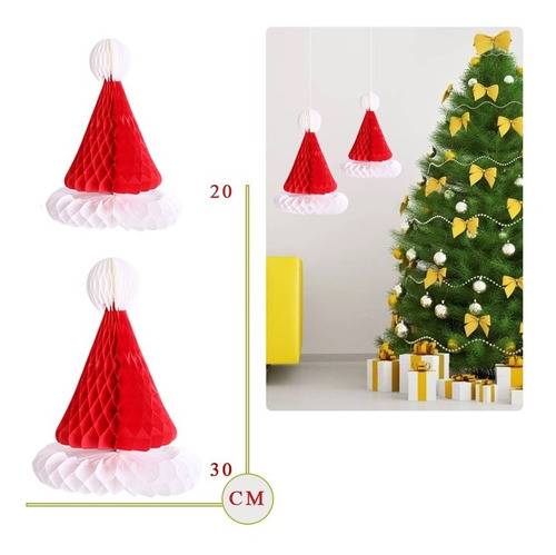 Pack 2 Uds / Adorno Colgante Para Decoración Navidad