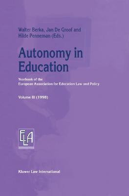 Libro Autonomy In Education - Walter Berka