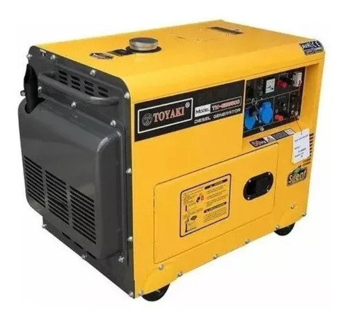 Generador Diesel Insonoro 6000w (65db) + Caja Transferencia