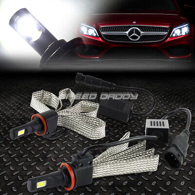 Pair Smoked Housing Amber Side Headlight+6000k Hid Led B Oad