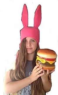 Hamburguesas Louise Belcher Rosa Orejas De Conejo Del Sombre