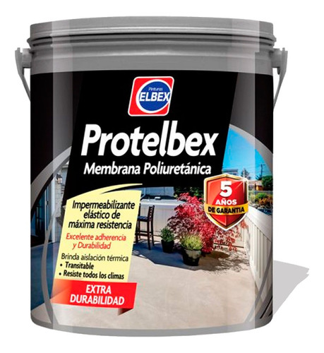 Membrana Liquida Con Poliuretano 4kg Protelbex Elbex H Y T