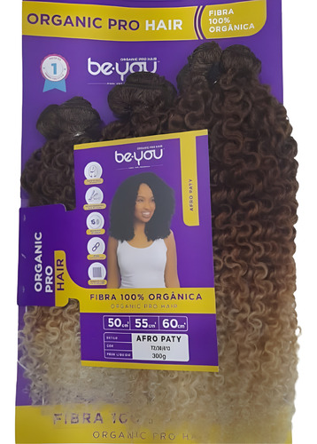Cabelo Cacheado Fibra Orgánica Be.you Afro Paty (300g) Cor T2/30/613