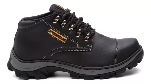 Bota Caterpillar Original Em Couro Botina Adventure Trilha Promoção Envio  Imediato - Escorrega o Preço