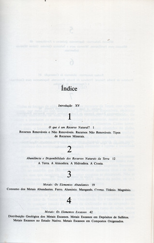 Recursos Minerais Da Terra (Usado)