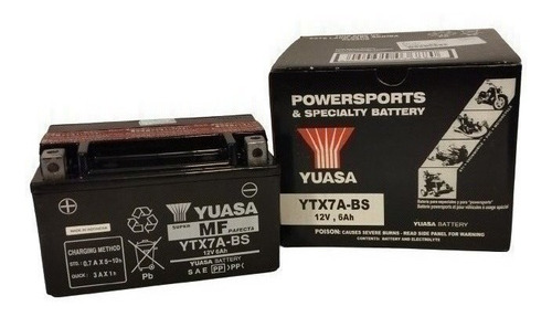 Bateria Yuasa Ytx7a-bs Kymco Fly 125