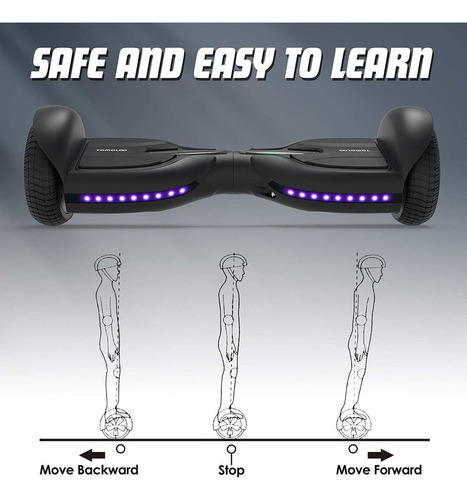 Tomoloo Hoverboard Kids, Bluetooth And Led Music Rhythmed Li